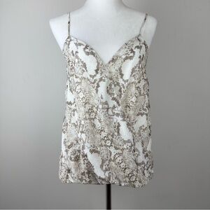 NWT Anthropologie Snakeskin Print Cami‎ Tank Top | Size S |